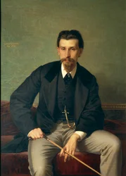 Porträt des Malers Augusto Betti