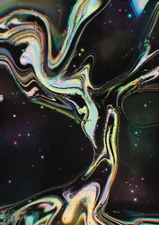 Kosmische flüssige Wirbel