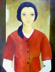 Madonna in Rot