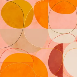 Mid-Century Curry Gelb Blush Frühling