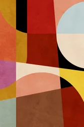 Warme Farben Bauhaus Geometrie 2