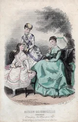 Französische Modezeitschrift "Magasin des Demoiselles", Paris, 25. Juni