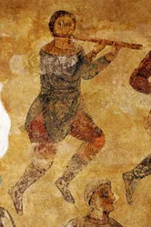 Musiker und Akrobaten (Detail)