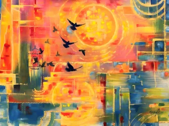 Abstrakter Freiheitsflug