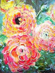 Lebendige Blumenblüten