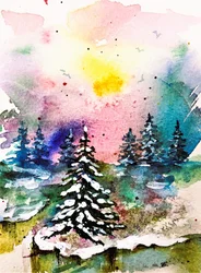 Lebendiger Winterwald