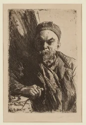 Porträt des Dichters Paul Verlaine (1844-1896)