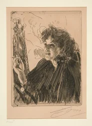 Mädchen mit Zigarette II