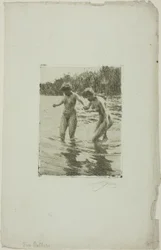Zwei Badende