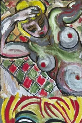 Expressionistischer weiblicher Akt, 2012