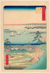 Shinagawa aus der Serie 53 Stationen des Tokaido