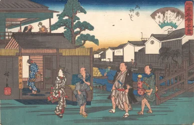 Die Umegawa bei Ryogoku Yanagibashi
