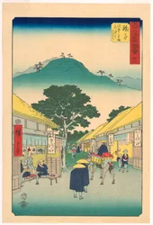 Tororojiru-Laden in Mariko aus der Serie 53 Stationen von Tokaido