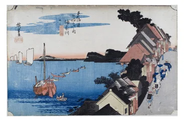 Nr. 4 Kanagawa - Damm, Edo-Zeit