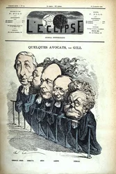 André Gill - Einige Anwälte - Die Finsternis Nr. 44 (22. November 1868)