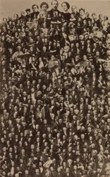 Der kaiserliche Hof von Napoleon III., ca. 1866, gedruckt in den 1940er Jahren