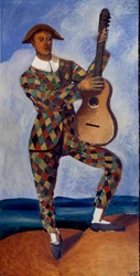 Harlekin mit der Gitarre