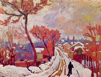 Landschaft im Schnee