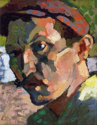 Selbstporträt mit Mütze, ca. 1905