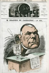Adolphe de Granier de Cassagnac (1808-1880), französischer Journalist und Politiker. Titelblatt in „L