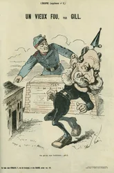 Ein alter Narr, Karikatur von Wilhelm I. von Deutschland (1797-1888). Beilage in „L