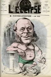 Auguste Pouyer-Quertier (Pouyer Quertier) (1820 - 1891). Titelblatt von „L