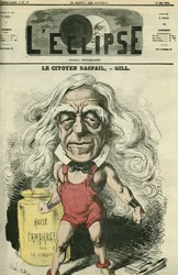 Francois-Vincent Raspail (1794-1878), Chemiker, Arzt und französischer Politiker. Titelblatt in „L