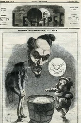 Henri Rochefort (1831-1913), französischer Journalist, Schriftsteller und Politiker. Titelbild in „L