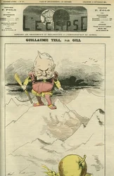 Porträt von Adolphe Thiers in Guillaume Tell (1797-1877), französischer Historiker und Politiker. Titelblatt in „L