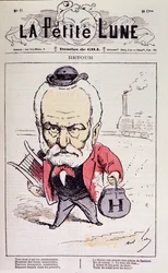 Rückkehr (Rückkehr nach Frankreich von Victor Hugo im Jahr 1870 nach seinem Exil) - von Gill, in La Petite Lune