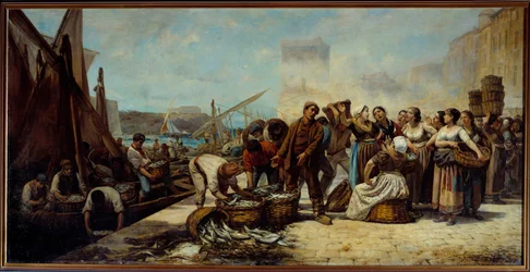 Die Ankunft der Fischer am Quai Saint Jean in Marseille