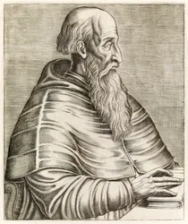 Pietro Bembo, aus „Wahre Porträts“ von André Thévet, veröffentlicht 1584