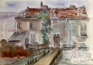 Paris, Haus 12 Rue Cortot
