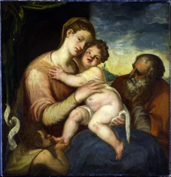 Die Heilige Familie mit Johannes dem Täufer