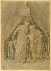 Judith mit dem Kopf des Holofernes, nach Mantegna