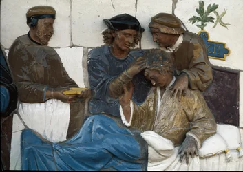 Besuch bei den Behinderten (Detail)