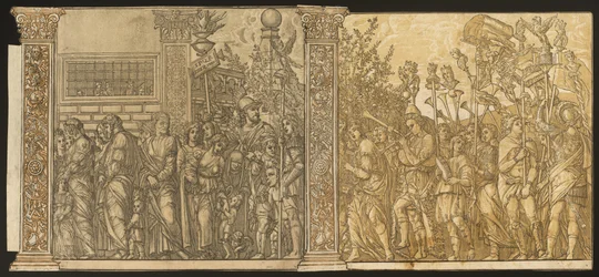 Der Triumph von Julius Caesar [Nr. 7 und 8 plus 2 Säulen]