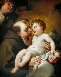 St. Antonius von Padua mit dem Jesuskind, von Andrea Lanzani