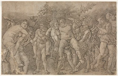 Bacchanal mit Silenus