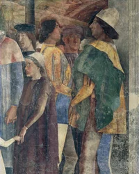 Friedrich III. von Habsburg, Christian I. von Dänemark und Federico I. Gonzaga (Detail)