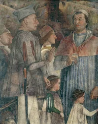 Louis II, Kardinal Francesco, Francesco II und Sigismondo Gonzaga (Detail)
