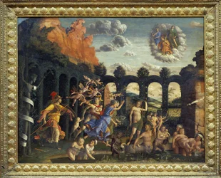 Minerva vertreibt die Laster aus dem Garten der Tugend - Andrea Mantegna, ca. 1497, Louvre Museum, Paris