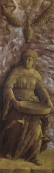 Die Vestalin Tuccia mit einem Sieb, ca. 1500