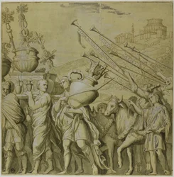 Triumphe von Julius Caesar: Leinwand Nr. IV