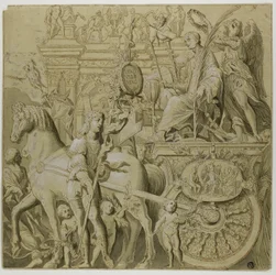 Triumphe von Julius Caesar: Leinwand Nr. IX