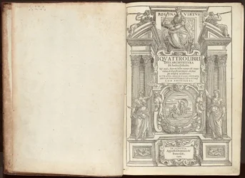Die vier Bücher zur Architektur von Andrea Palladio. In ihnen wird nach einer kurzen Abhandlung über die fünf Säulenordnungen und über jene Hinweise, die beim Bauen am notwendigsten sind, von Privathäusern, Straßen, Brücken, Plätzen, Xysten und der