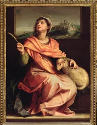 Die heilige Agnes von Rom, Altarbild der heiligen Agnes (1525-1528)