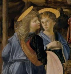 Verrocchio und Leonardo, Engel aus der Taufe Christi
