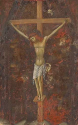 Christus am Kreuz [Rückseite]