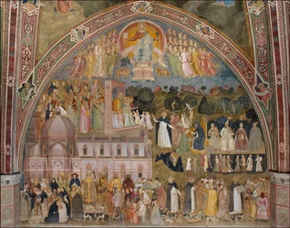 Triumph der Kirche, Kirche militant und triumphierend, Alternativtitel: Allegorie der aktiven und triumphierenden Kirche und des Dominikanerordens